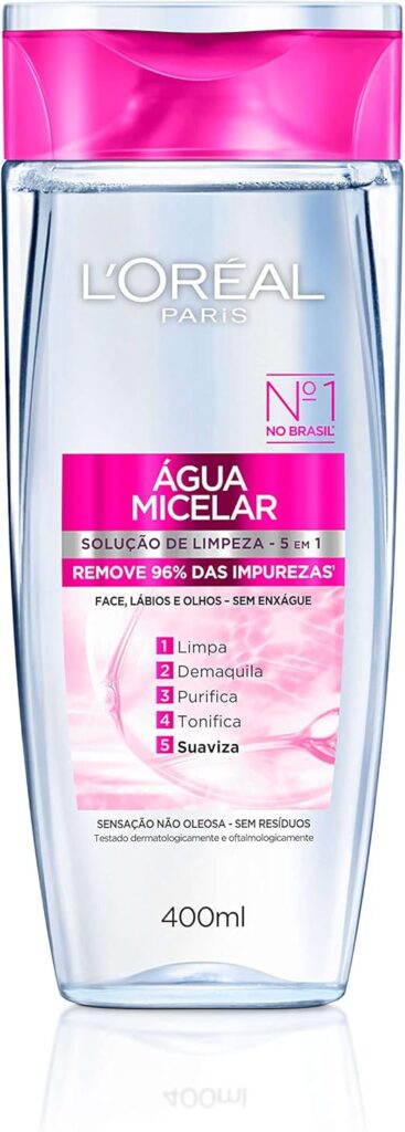Água micelar Loreal - As Cinco Águas Micelares Mais Vendidas-